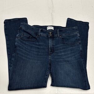 Lane Bryant High Rise Tighter Tummy Straight Blue Jeans Size 16 Five Pocket